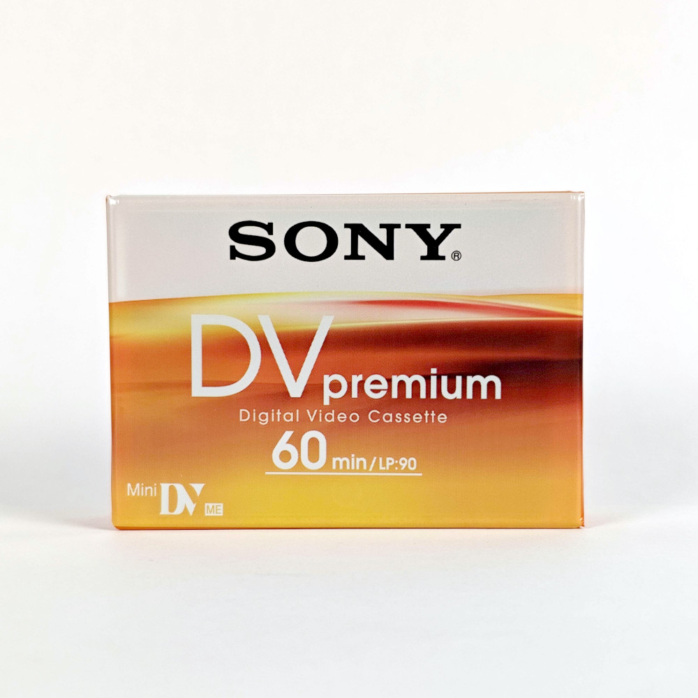 MiniDV cassettes for video recording