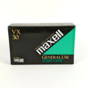 New and Sealed! Maxell VHS-C (EC-30VX) Videocassette