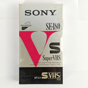 Sony S-VHS (SE 180) Videocassette New and Sealed!