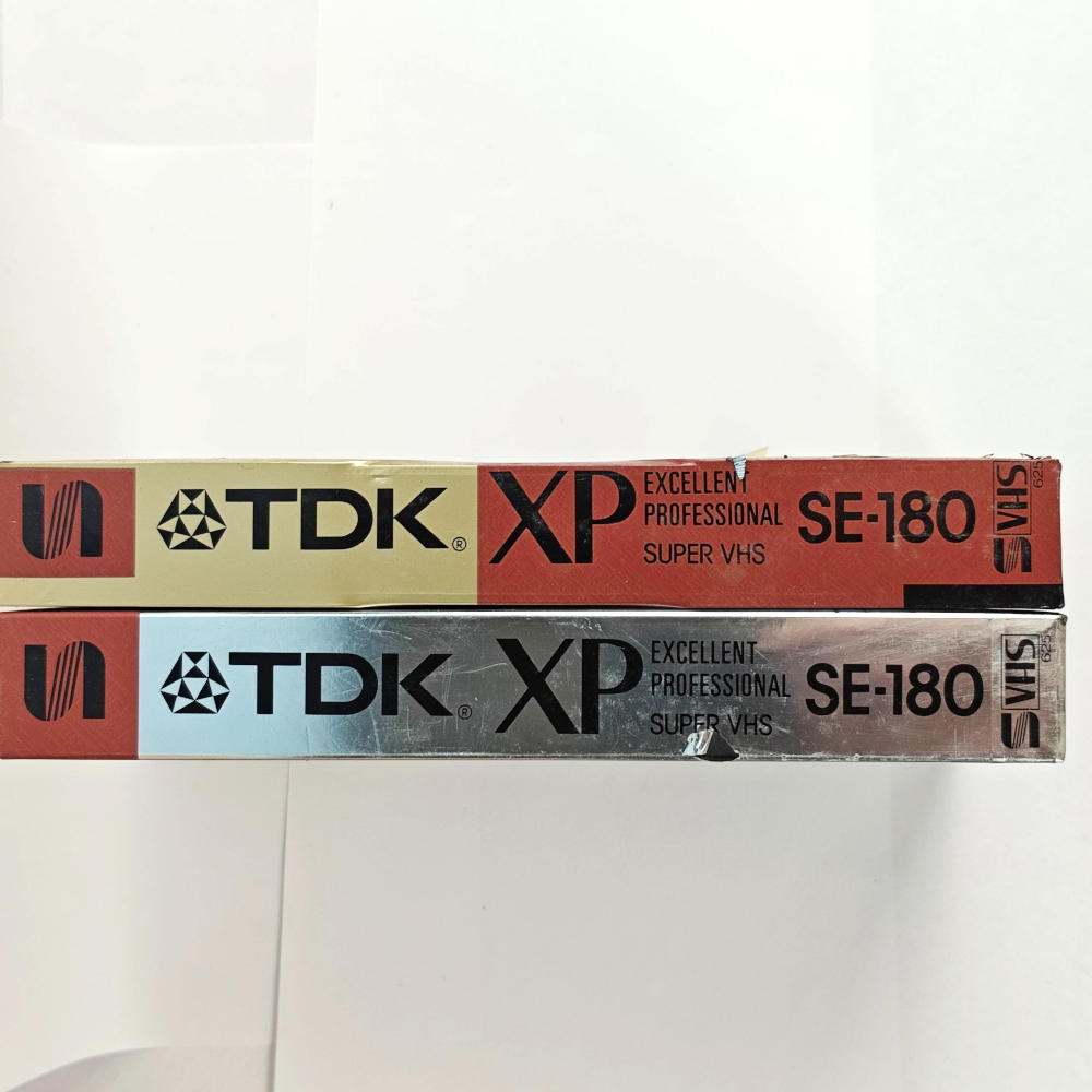 Dual Pack! Sealed TDK S-VHS Tapes (XP SE180) - immagine 2