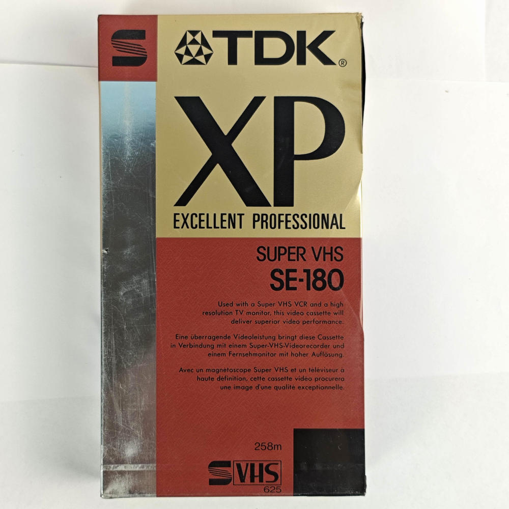 Dual Pack! Sealed TDK S-VHS Tapes (XP SE180)