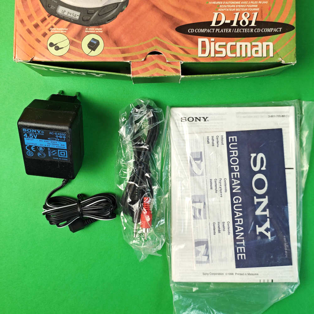 Sony Discman D-181 portable Cd Player orange - immagine 3