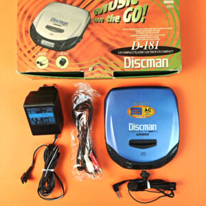 Sony Discman D-181 portable Cd Player Blue
